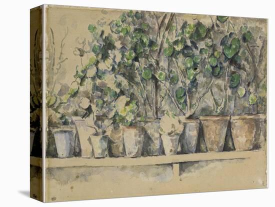 Les pots de fleurs-Paul Cézanne-Premier Image Canvas