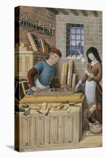 Les quatre états de la société : l'artisan ou le travail-Jean Bourdichon-Premier Image Canvas