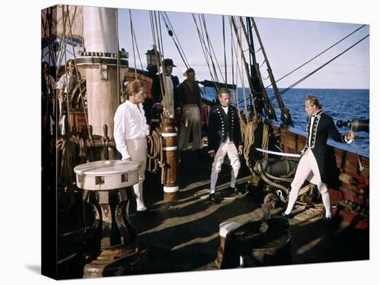Les revoltes du Bounty MUTINY ON THE BOUNTY by LewisMilestone and CarolReed with Marlon Brando and -null-Stretched Canvas