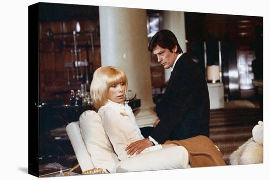 Les seins by glace Icy Breasts by Georges Lautner with Mireille Darc and Alain Delon, 1974 (photo)-null-Stretched Canvas