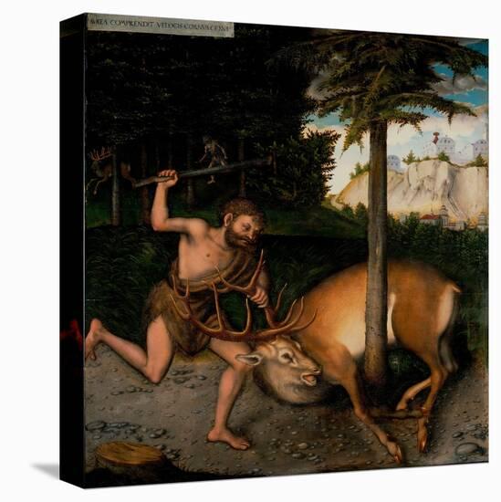 Les Travaux D'hercule : Hercule Et La Biche De Cerynie - Hercules Capturing the Ceryneian Hind (Fro-Lucas the Elder Cranach-Premier Image Canvas