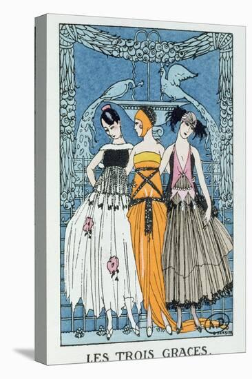 Les Trois Graces, 1918 (Colour Litho)-Georges Barbier-Premier Image Canvas