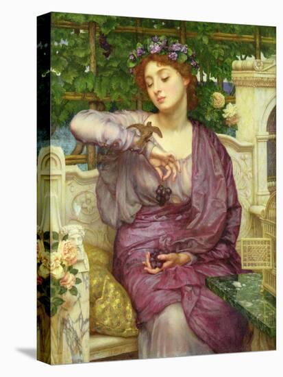 Lesbia and Her Sparrow-Edward John Poynter-Premier Image Canvas