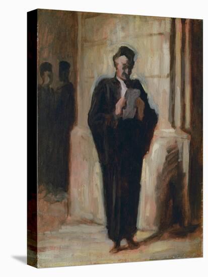 Lesender Advokat-Honoré Daumier-Premier Image Canvas