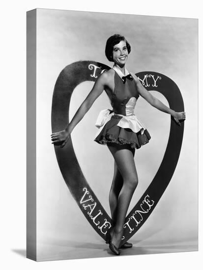 Leslie Caron, Mgm Valentine's Day Pin-Up, Early 1950s-null-Stretched Canvas
