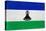 Lesotho Flag Design with Wood Patterning - Flags of the World Series-Philippe Hugonnard-Stretched Canvas