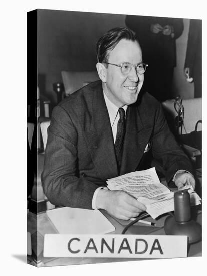 Lester Pearson, Canada's Delegate to the General Assembly of the United Nations, 1947-null-Stretched Canvas