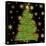 Let it Snow Christmas Tree Black-Tina Lavoie-Premier Image Canvas