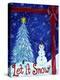 Let It Snow Christmas Tree-Cheryl Bartley-Premier Image Canvas