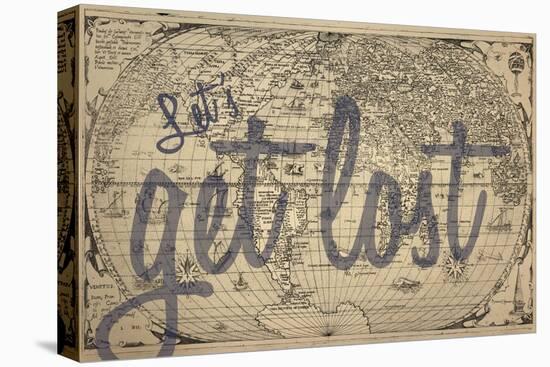 Let's Get Lost - 1562, World Map-null-Premier Image Canvas