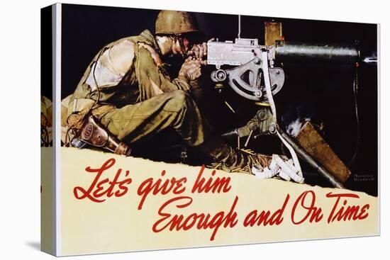 Let's Give Him Enough and on Time Poster-Norman Rockwell-Premier Image Canvas