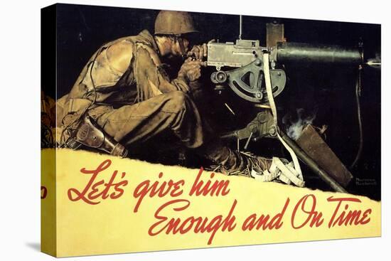 Let’s Give Him Enough and on Time-Norman Rockwell-Premier Image Canvas