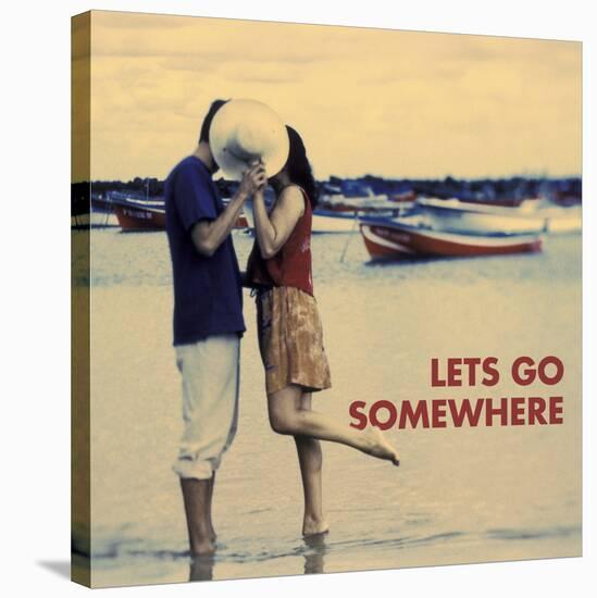 Let's Go Somewhere-Michele Westmorland-Stretched Canvas