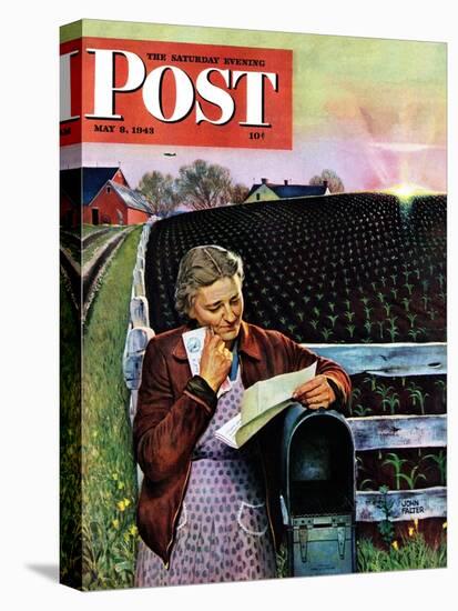 "Letter from Overseas," Saturday Evening Post Cover, May 8, 1943-John Falter-Premier Image Canvas