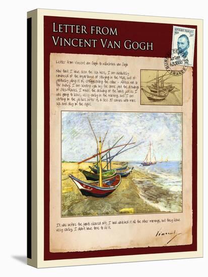 Letter from Vincent: Fishing Boats on the Beach at Saintes-Maries-Vincent van Gogh-Premier Image Canvas