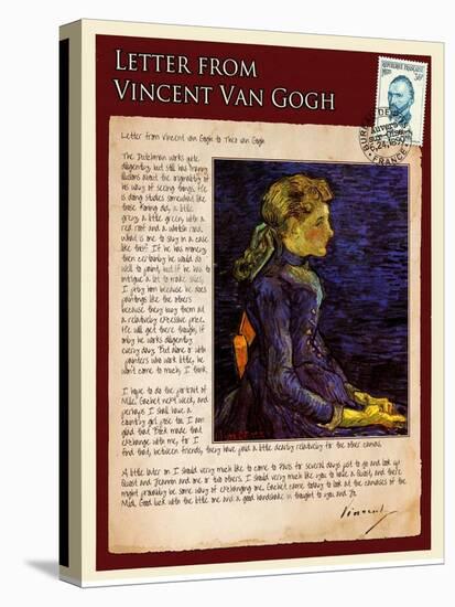 Letter from Vincent: Portrait of Adeline Ravoux-Vincent van Gogh-Premier Image Canvas