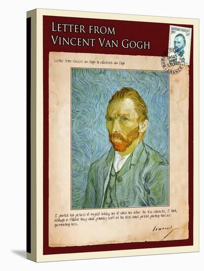 Letter from Vincent: Self-Portrait2-Vincent van Gogh-Premier Image Canvas
