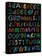 Letters Of The Alphabet Made From Neon Signs-Karimala-Stretched Canvas