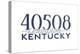 Lexington, Kentucky - 40508 Zip Code (Blue)-Lantern Press-Stretched Canvas