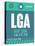 LGA New York Luggage Tag 2-NaxArt-Stretched Canvas