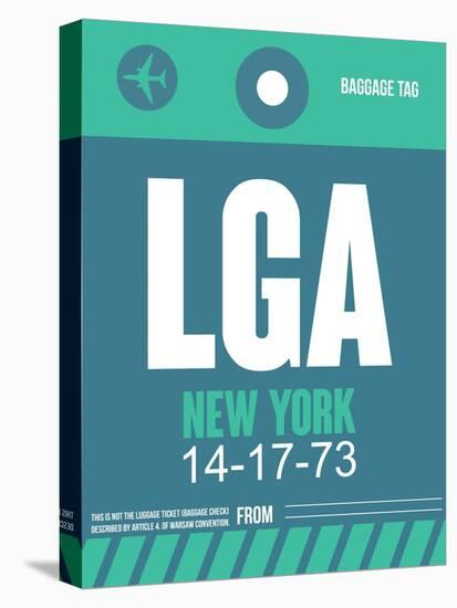 LGA New York Luggage Tag 2-NaxArt-Stretched Canvas