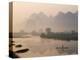 Li River and Limestone Mountains and River,Yangshou, Guangxi Province, China-Steve Vidler-Premier Image Canvas