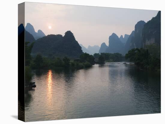 Li River in Yangshuo, Near Guilin, Guangxi Province, China-Kober Christian-Premier Image Canvas