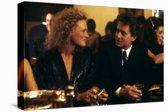 Liaison fatale Fatal attraction by Adrian Lyne with Glenn Close and Michael Douglas, 1987 (photo)-null-Stretched Canvas