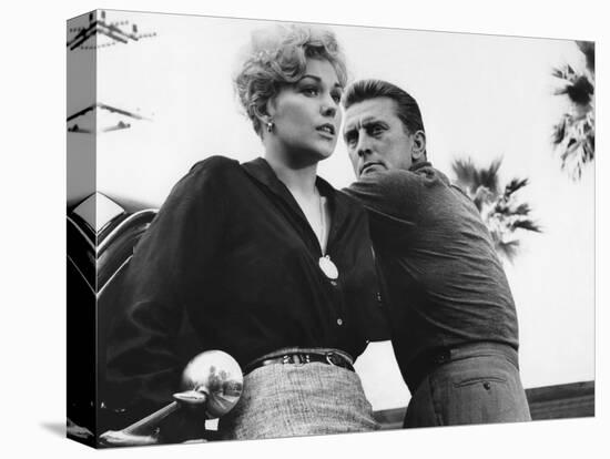 Liaisons Secretes STRANGERS WHEN WE MEET by Richard Quine with Kim Novak and Kirk Douglas, 1960 (b/-null-Stretched Canvas