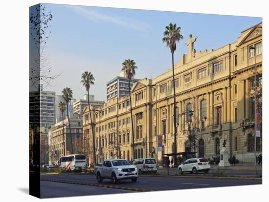Liberador Avenue, view of the headquarters of the Pontifical Catholic University of Chile, Santiago-Karol Kozlowski-Premier Image Canvas