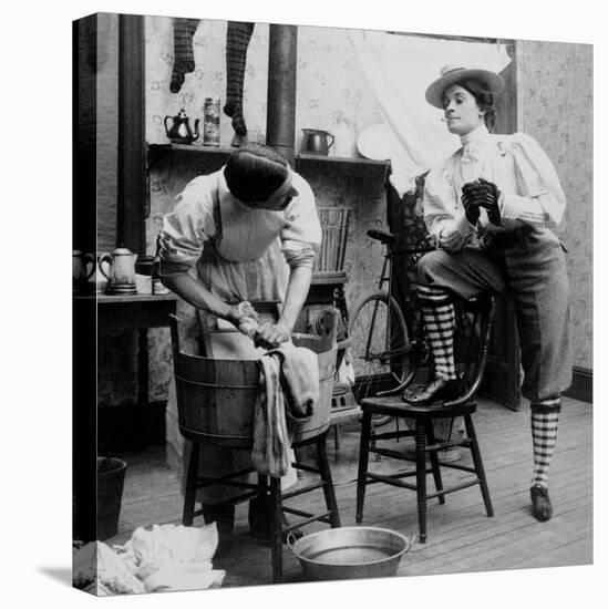 Liberated Woman On Wash Day, 1901-Science Source-Premier Image Canvas
