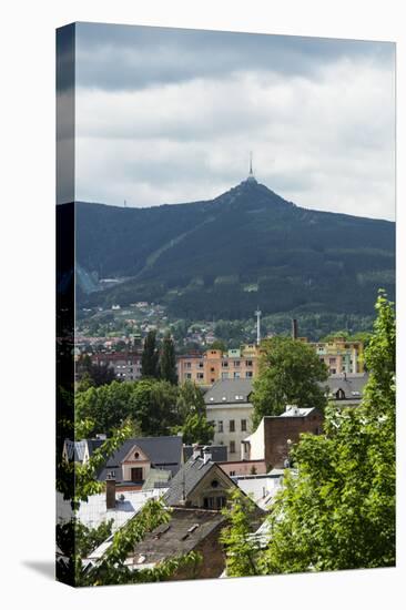 Liberec, town view with the 'Jeschken' (mountain)-Klaus-Gerhard Dumrath-Premier Image Canvas