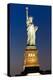 Liberty Island by Night - Statue of Liberty - Manhattan - New York City - United States-Philippe Hugonnard-Premier Image Canvas