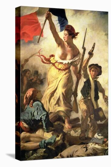 Liberty Leading the People, 28 July 1830 (Detail)-Eugene Delacroix-Premier Image Canvas