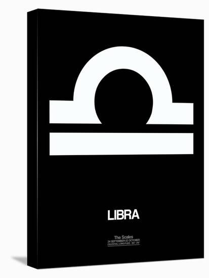 Libra Zodiac Sign White-NaxArt-Stretched Canvas