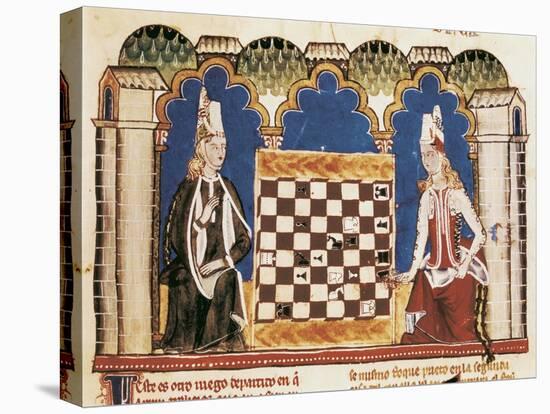 Libro De Los Juegos (Book of Games)-Alfonso X-Stretched Canvas