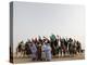 Libyan Camel Riders Holding Flags of Arab Countries Gather to Perform at Sirte Airport-null-Premier Image Canvas
