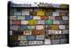 License plate mounted on a wall at the roadside, Hole 'N the Rock, Zion National Park, Utah, USA-Panoramic Images-Premier Image Canvas