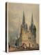 Lichfield Cathedral, Staffordshire, 1794 (W/C over Graphite on Wove Paper)-Thomas Girtin-Premier Image Canvas