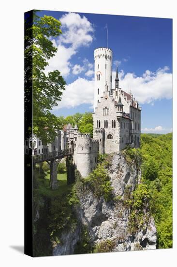 Lichtenstein Castle in Spring, Swabian Alb, Baden Wurttemberg, Germany, Europe-Markus Lange-Premier Image Canvas