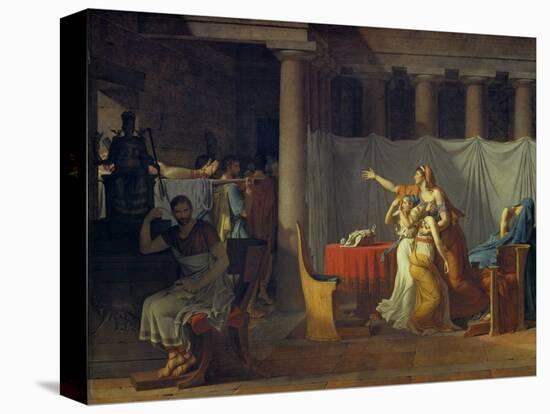 Lictors Bearing to Brutus the Bodies of His Sons, 1789-Jacques Louis David-Premier Image Canvas