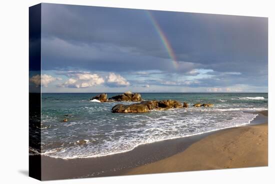 Lido di Orri Beach at Tortoli, Province of Ogliastra, Sardinia, Italy-null-Stretched Canvas
