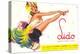 Lido Poster, Dancing Girl, France-null-Stretched Canvas