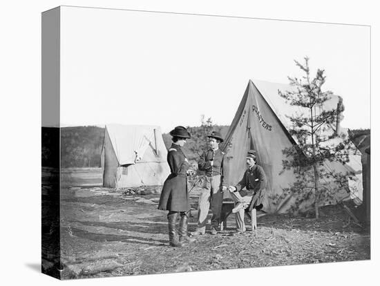 Lieutenant Colonel Michael C. Murphy and Officers at their Encampment-Stocktrek Images-Premier Image Canvas