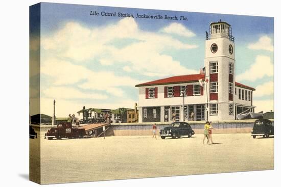 Life Guard Station, Jacksonville, Florida-null-Stretched Canvas