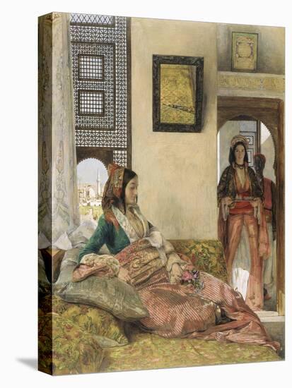 Life in the Hhareem at Mamluk House, Cairo, c.1858-John Frederick Lewis-Premier Image Canvas