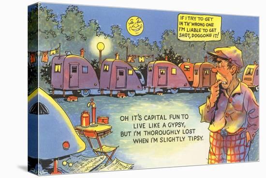 Life in the Trailer Park, Cartoon-null-Stretched Canvas