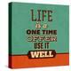 Life Is a One Time Offer-Lorand Okos-Stretched Canvas