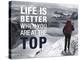 Life is Better at the Top-Richardson Peter-Stretched Canvas