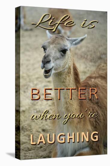 Life Is Better Laughing-Cora Niele-Premier Image Canvas